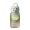 Straws water cup for girls, high appearance level, summer heat resistant, shockproof, portable, children, students, pregnant women and new mothers, graduated cup Item Picture